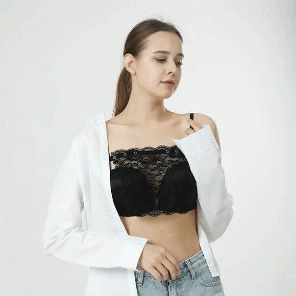 Floral Lace Chest Breast Attachable Detachable Cover - Picture 8 of 8